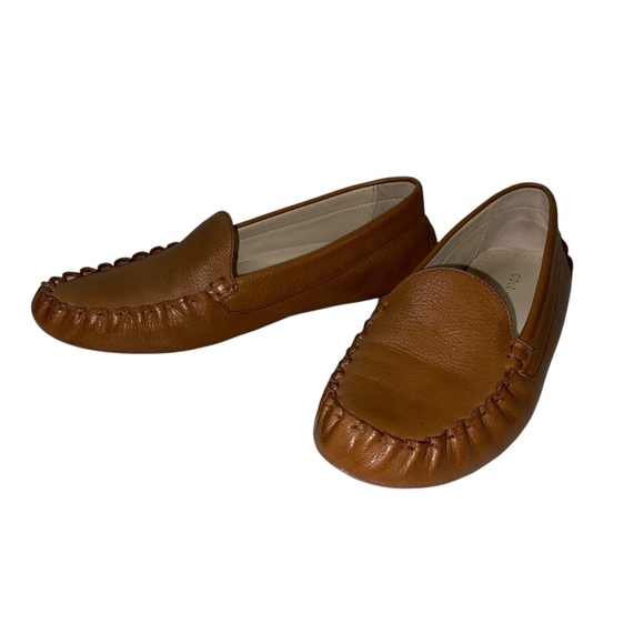 Cole Haan Women's Evelyn Driver Loafer Moccasin Shoes 5.5 Tan Brown Leather - Picture 5 of 14
